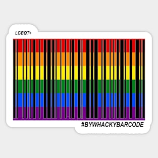 #lgbqt + barcode Sticker